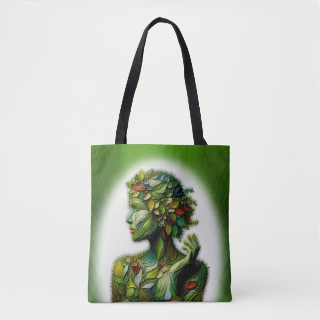 Bolsa Tote A Senhora Verde (Frente)