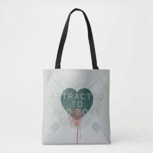 Bolsa Tote A seta "atraído aos meninos maus" perfurou o