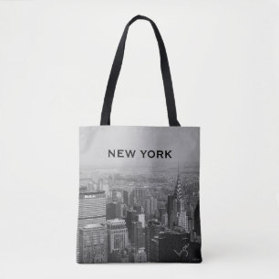 Bolsa Tote A skyline de New York Manhattan unisex esfria