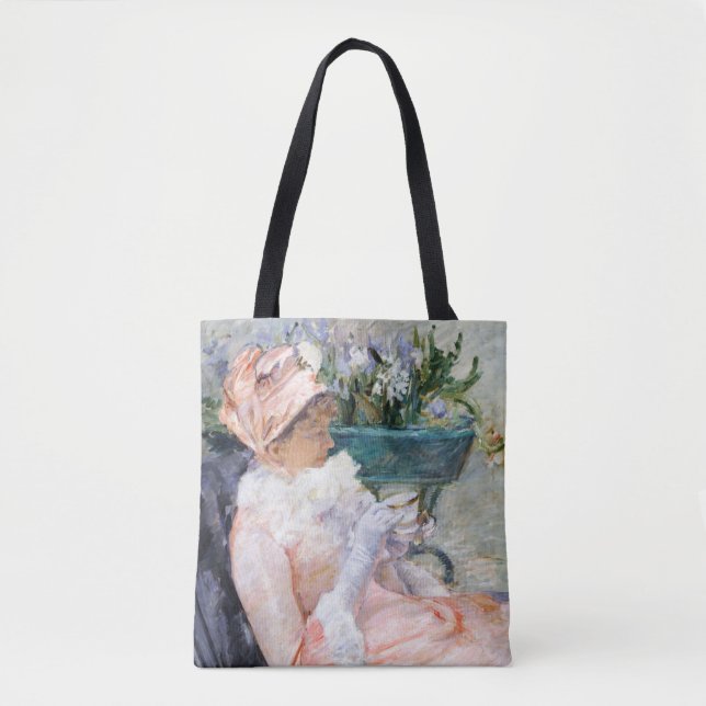 Bolsa Tote A Taça do Chá, Mary Cassatt (Frente)