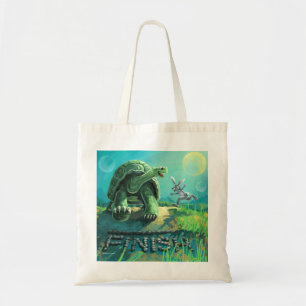 Bolsa Tote A Tartaruga e a Linha de Término da Lebre