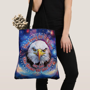 Bolsa Tote A Terra Dos Livres Águia Marrom Fogos de Artifício