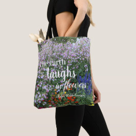 Bolsa Tote A Terra Ri-se em Flores Citação Floral