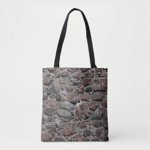 Bolsa Tote A textura medieval da parede de pedra é um resumo,