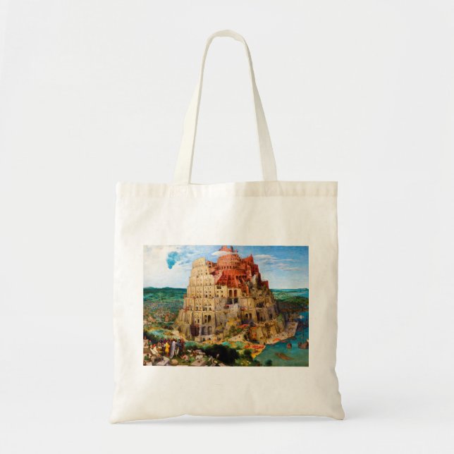 Bolsa Tote A Torre de Babel Pieter Bruegel, a arte mais velha (Frente)