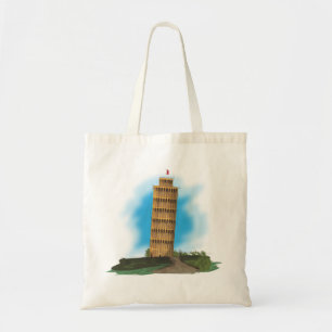 Bolsa Tote A torre inclinada de Pisa