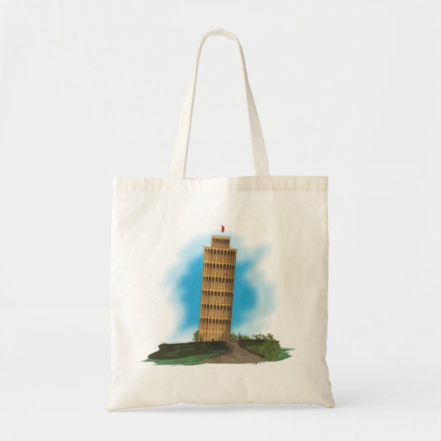 Bolsa Tote A Torre Inclinada de Pisa (Frente)