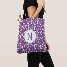 Bolsa Tote A tricotar Artesanatos Iniciais do Agulha {Dark}