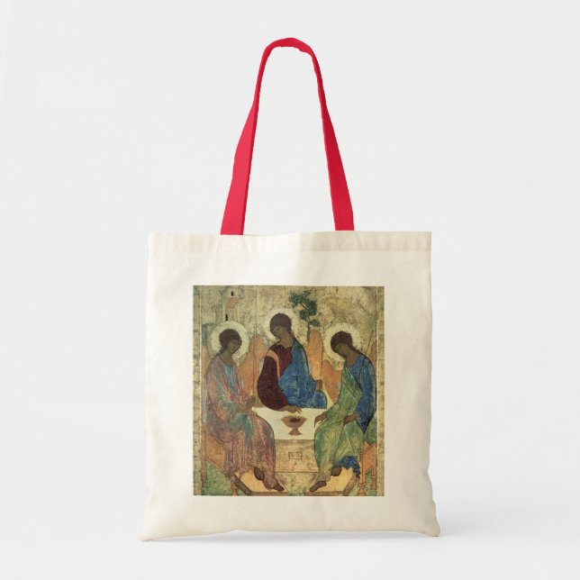 Bolsa Tote A trindade santamente, 1420s (tempera no painel) (Frente)