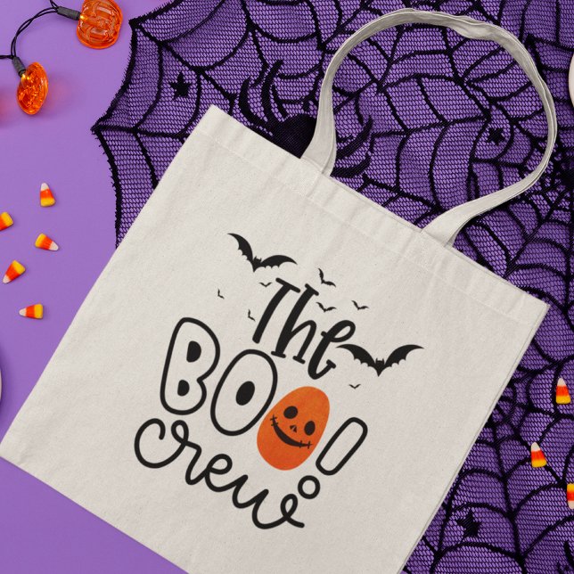 Bolsa Tote A Tripulação do Boo | Halloween (Criador carregado)