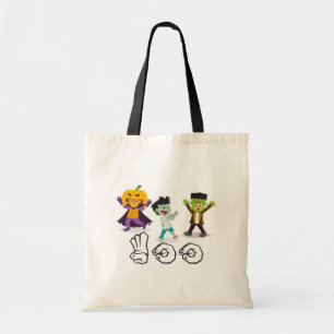 Bolsa Tote A vaia do ASL trajou miúdos do Dia das Bruxas