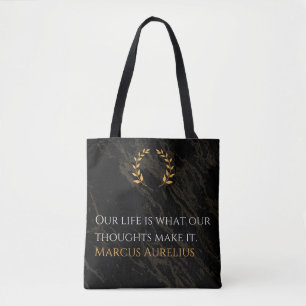 Bolsa Tote A Verdade de Marcus Aurelius: Moldando a Vida