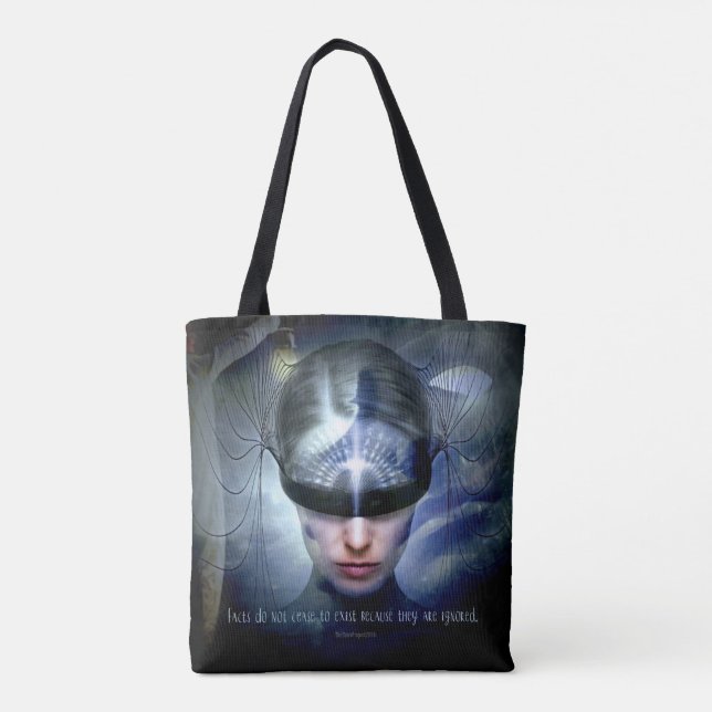 Bolsa Tote A verdade não cessa de existir sacola (Verso)