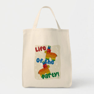Bolsa Tote A Vida Do Partido Engraçado Pinata Cartoon Art
