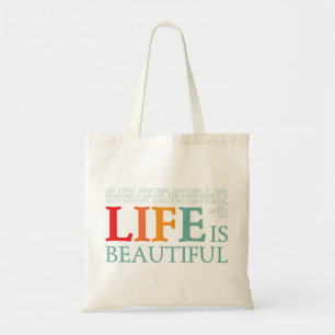 Bolsa Tote A vida é bela