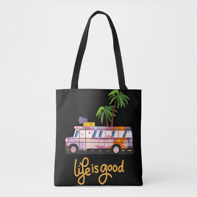 Bolsa Tote A vida é boa (Frente)