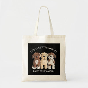 Bolsa Tote A Vida É Melhor Com Lagotto Romagnolo Eu Canto Lov