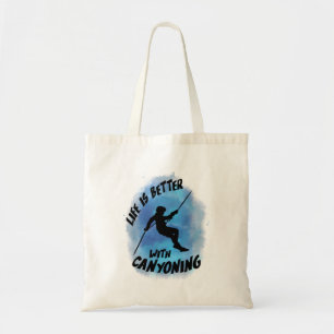Bolsa Tote A vida é melhor com o Canyonone Watercolor