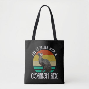 Bolsa Tote A Vida É Melhor Com Um Cornish Rex