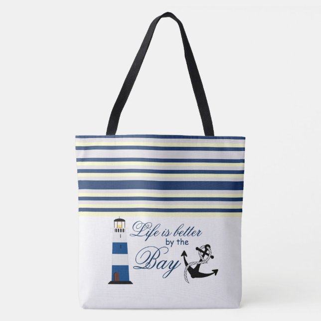 Bolsa Tote A vida é melhor na Baía (Frente)