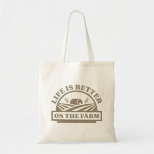 Bolsa Tote A Vida É Melhor Na Fazenda