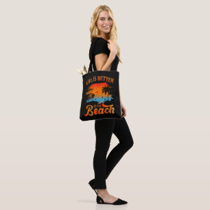 Bolsa Tote A vida é melhor na praia