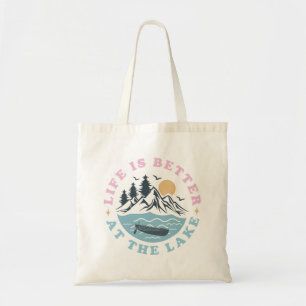 Bolsa Tote A vida é melhor no lago