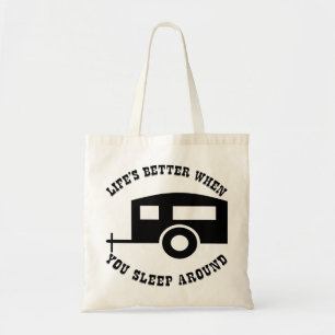 Bolsa Tote A vida é melhor quando você dorme em torno de #
