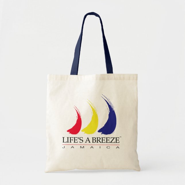 Bolsa Tote A vida é um saco de Breeze™_Paint-The-Wind_Jamaica (Frente)