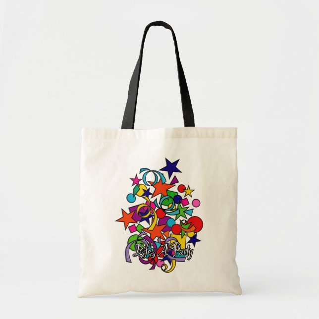 Bolsa Tote A Vida É Uma Festa (Frente)