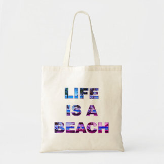 Bolsa Tote A vida é uma sacola da praia