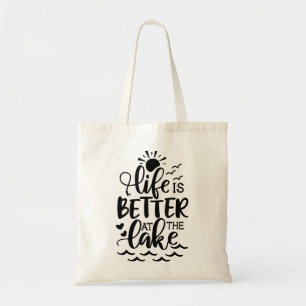 Bolsa Tote A Vida Engraçada É Melhor No Lago Lover Life C