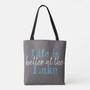 Bolsa Tote A VIDA Náutica É MELHOR NO LAGO