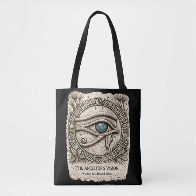 Bolsa Tote A Visão do Ancestral | Olho de Hórus (Frente)
