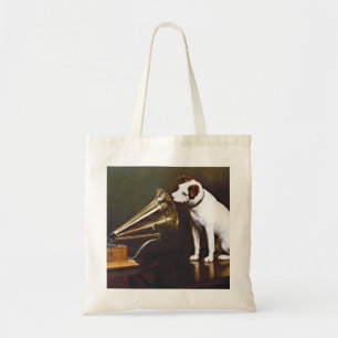 Bolsa Tote A voz do mestre, Nipper, o cão