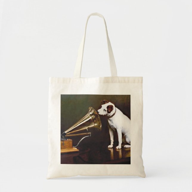 Bolsa Tote A Voz do Mestre Nipper O Cão (Frente)