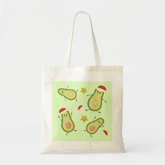 Bolsa Tote Abacates & Natal (Frente)