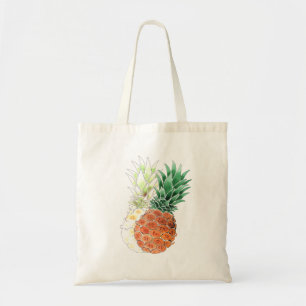 Bolsa Tote Abacaxi, aguarela.