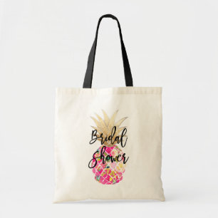 Bolsa Tote Abacaxi de PixDezines Aloha+Falso Dourado