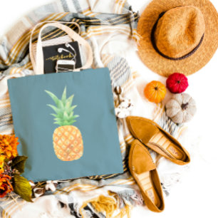 Bolsa Tote Abacaxi Ouro minimalista