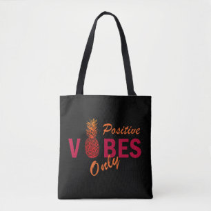 Bolsa Tote abacaxi só ama vibrações positivas