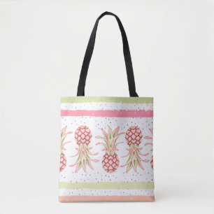 Bolsa Tote Abacaxi Tropical Verão Impressão