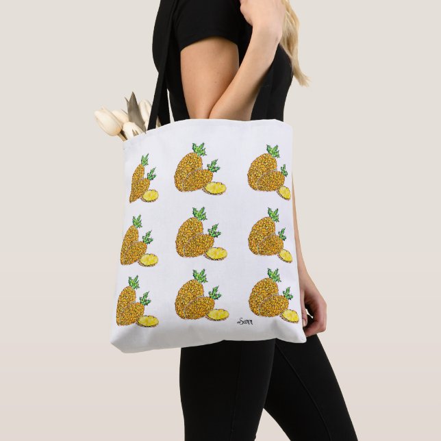 Bolsa Tote : Abacaxis  (Close Up)