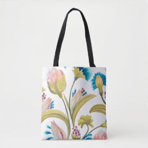 Bolsa Tote Abbey Floral Azulejos - Flores de primavera