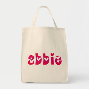 Bolsa Tote Abbie na sacola dos corações