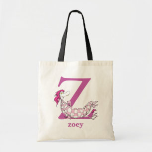 Bolsa Tote ABC do Dr. Seuss: Letra Z - Roxo   Adicione seu no