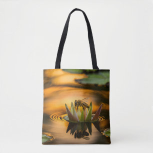 Bolsa Tote Abelha de Mel na Flor