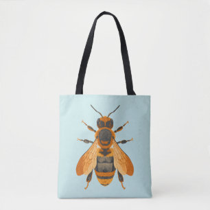 Bolsa Tote Abelha do Bumble do Estilo Antiquado - Vintage Ins