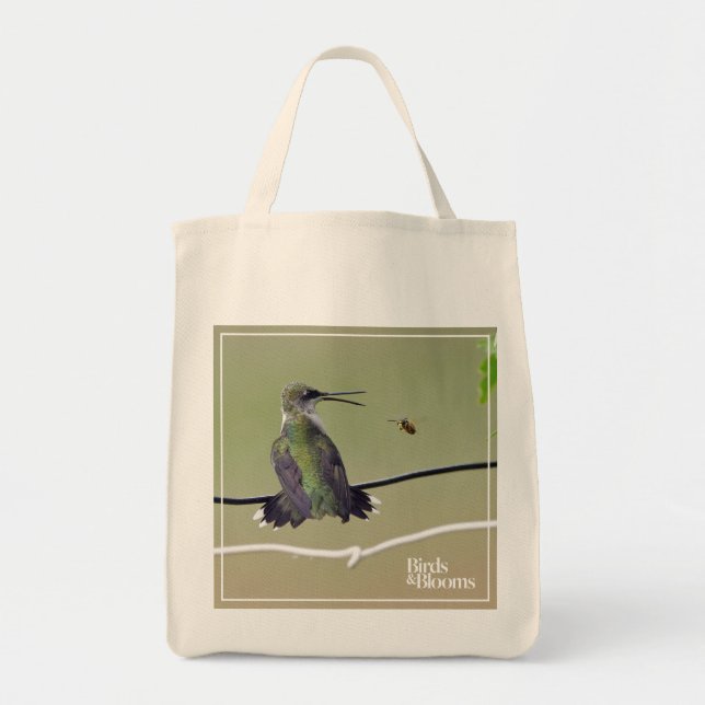 Bolsa Tote Abelha do colibri & do mel (Frente)