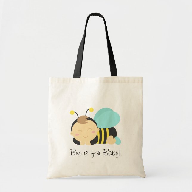 Bolsa Tote Abelha é para Bebê, Abelha para Mamãe (Frente)